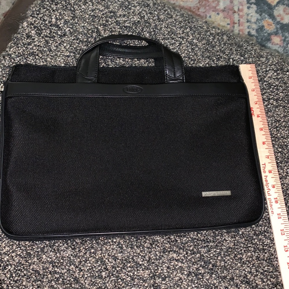 Brigs Briefcase Black Pinin Fanina 16” X 11.5